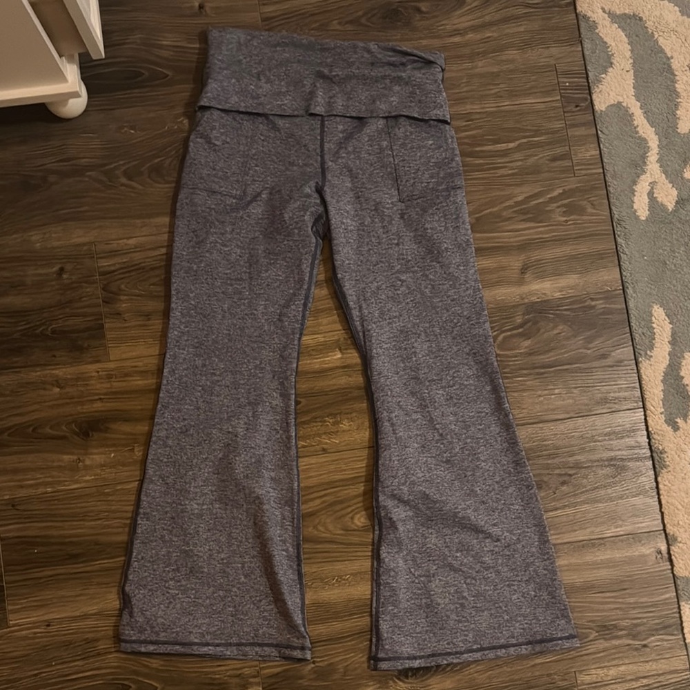 Aerie Gray Boot Cut Flare Pants